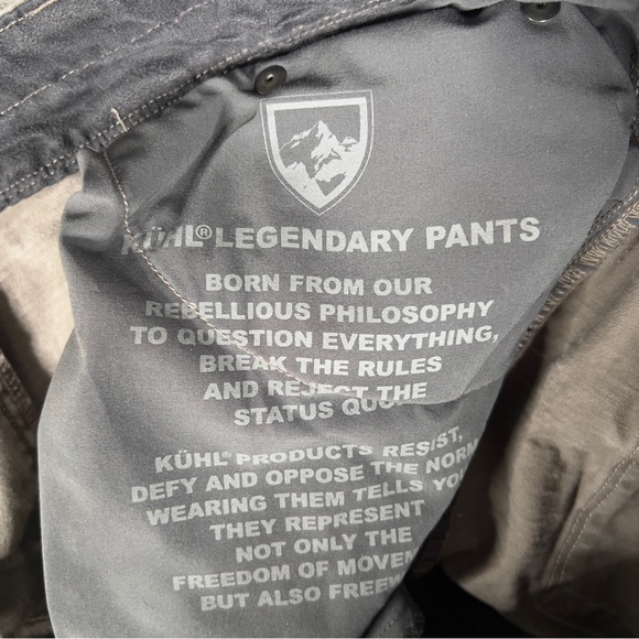 Kuhl‎ Free Ryder Pants Men's 32x34 Gray Vintage Patina Dye Stretch Style 5015 - Picture 9 of 15